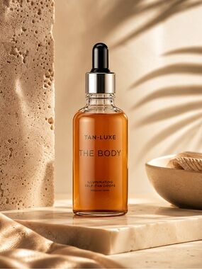 Tan-Luxe The Body Illuminating Self-Tan Drops — Medium/Dark Brown